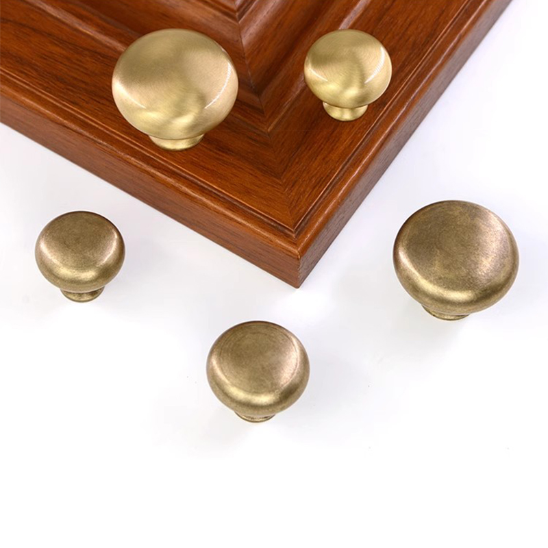 2 pcs Antique solid simple drawer knob furniture hardware cabinet wardrobe shoe door single hole handle cone pull