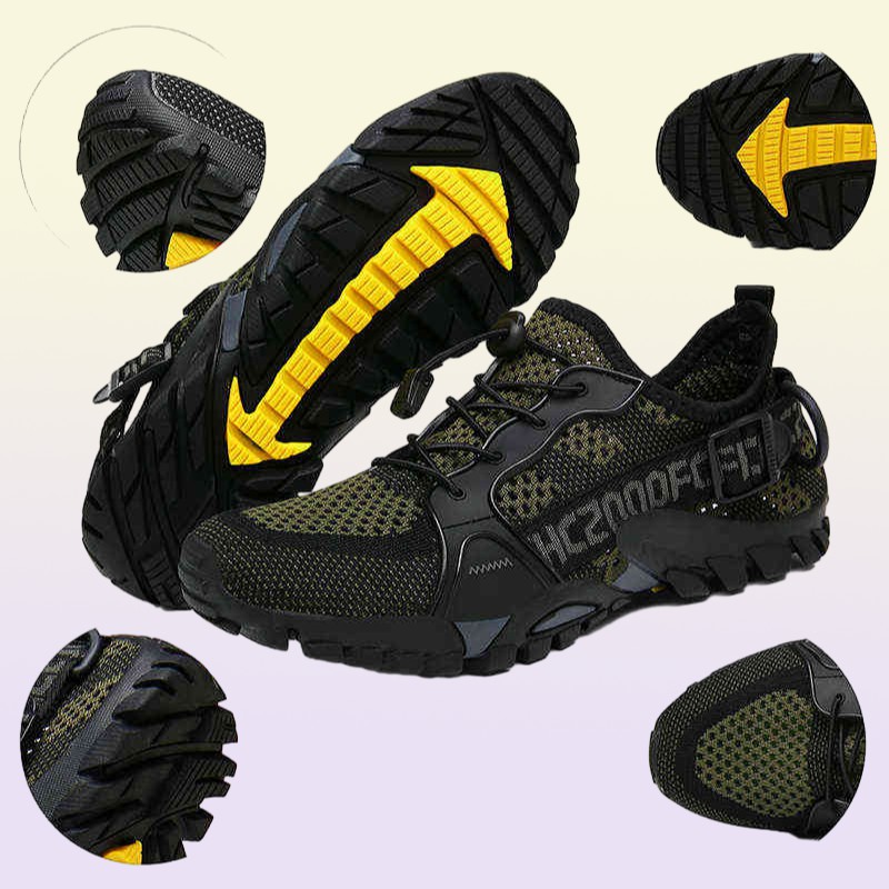 Unisex Wading Shoes Mens Summer Aqua Shoe Women Mountain Climbing Water Shoe Hiking QuickDry Seaside Sneakers Y220518