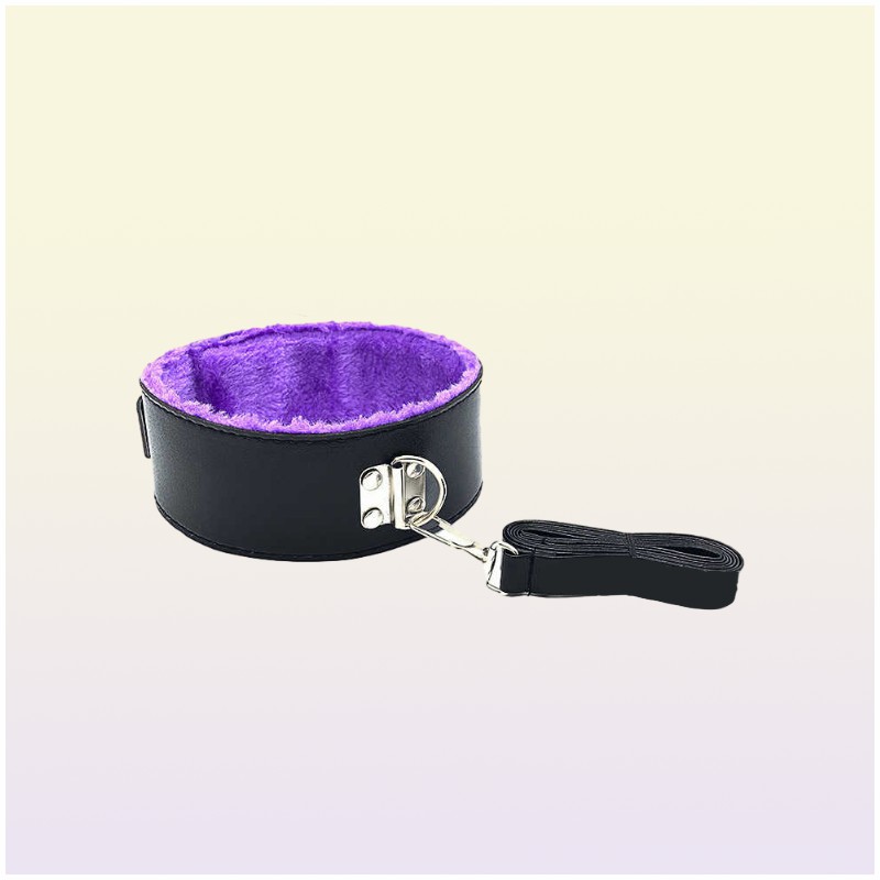 Fun Products Sliding Leather Sm Plush 10 Piece Set of Handcuffs and Foot Cuffs Binding Multiple Sets Alter Toys 3KN26266551