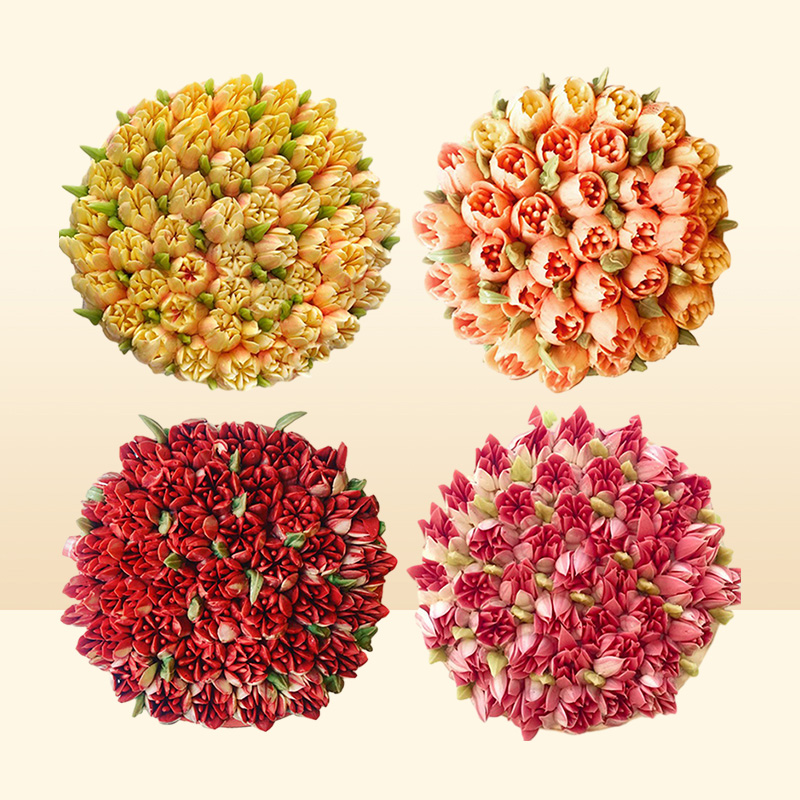 14pcSet Russian Tulip Icing Piping Nozzles Stainless Steel Flower Cream Pastry Tips Nozzles Bag Cupcake Cake Decorating Tools 2016619658