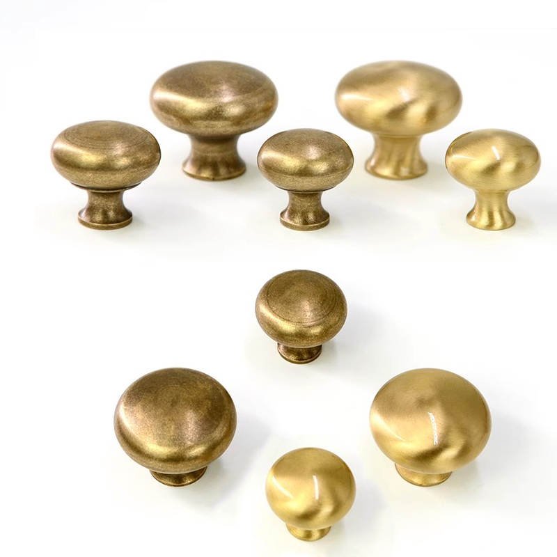 2 pcs Antique solid simple drawer knob furniture hardware cabinet wardrobe shoe door single hole handle cone pull