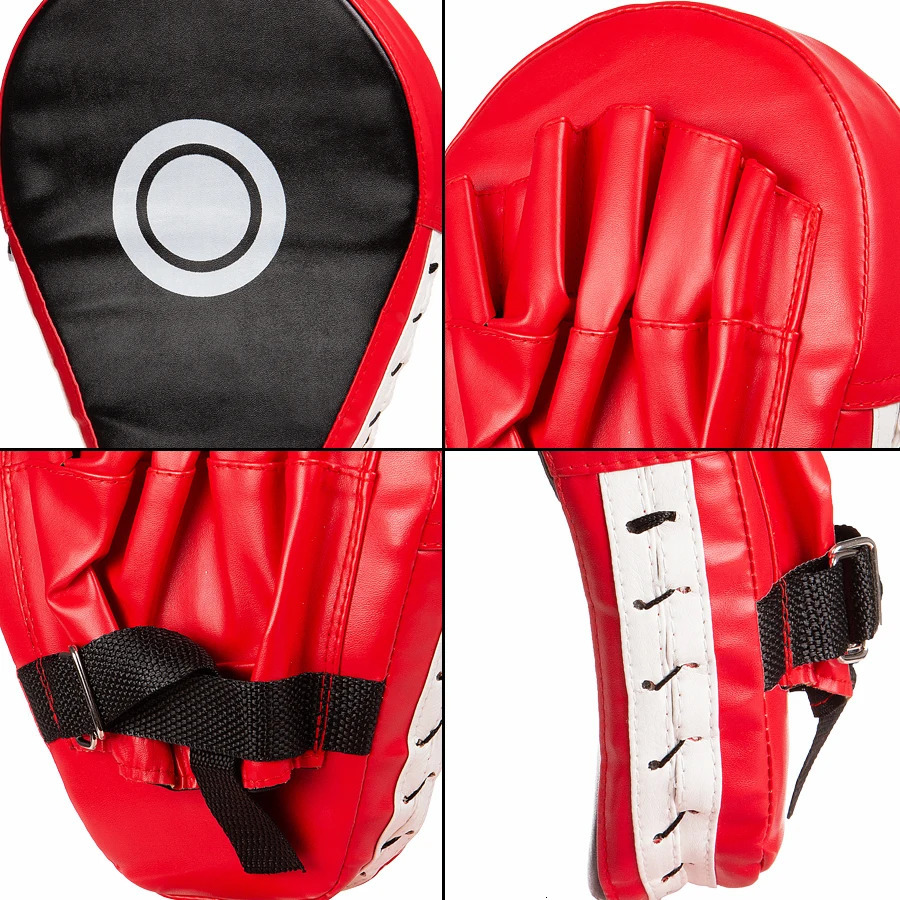 2 PCS Kick Boxing Gloves Pad Punch Target Bag Men MMA PU Karate Muay Thai Free Fight Sanda Training Adults Kids Equipment 231225
