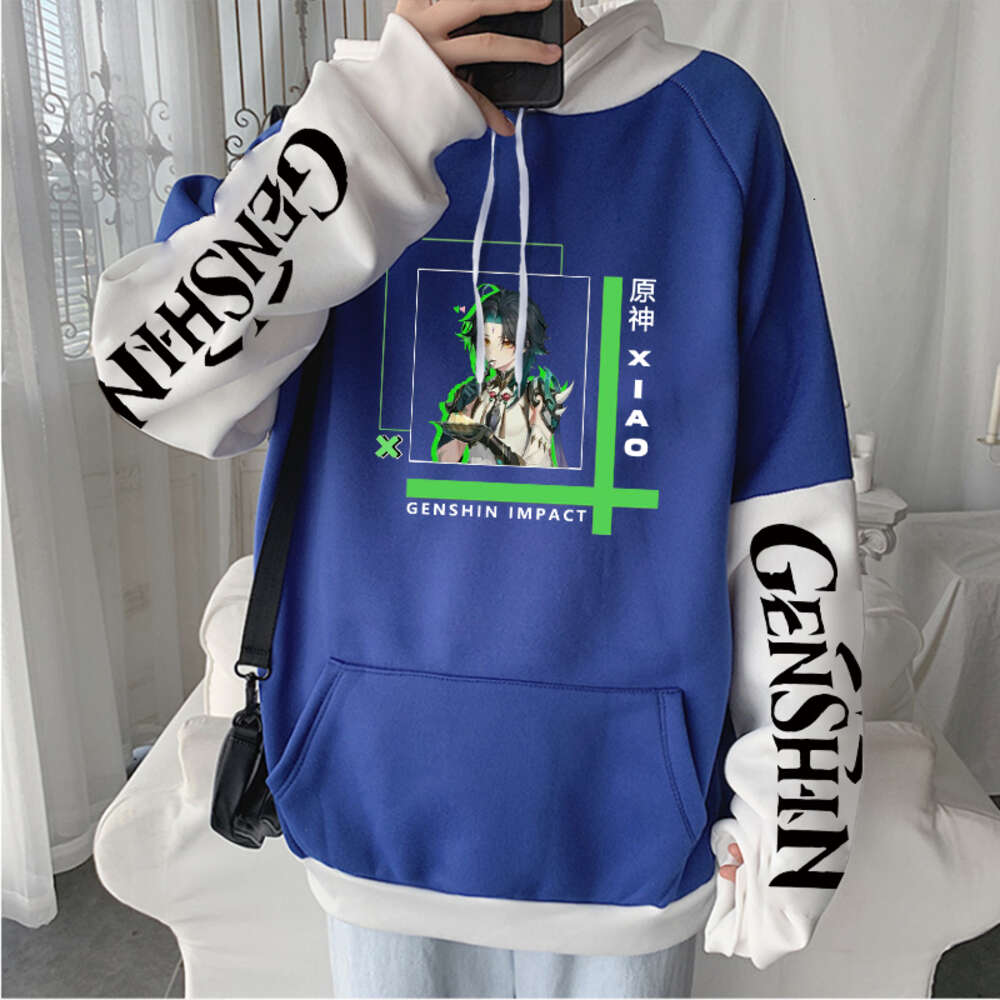 Haruku Open World Adventure Game Genshin Impact Xiao Cool Cartoon Men Hoodies Aesthetic Women Winter Long Sleeve Sweatshirts