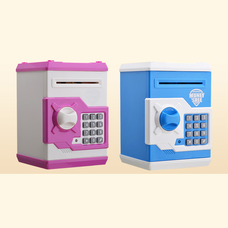 Electronic Piggy Bank Safe Box Money Boxes For Children Digital Coins Cash Saving Safe Deposit Mini ATM Machine Home Decoration LJ8258927