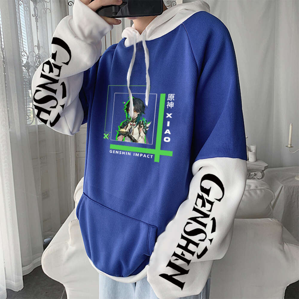 Haruku Open World Adventure Game Genshin Impact Xiao Cool Cartoon Men Hoodies Aesthetic Women Winter Long Sleeve Sweatshirts