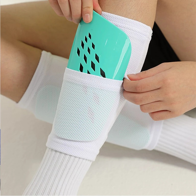 A Set Hight Elasticity Football Shin Guards Adults Kids Sports Legging Cover Outdoor Protection Gear Nop Slip Soccer Socks 231225