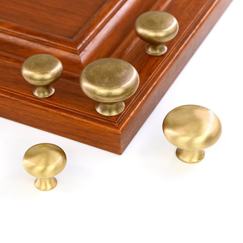 2 pcs Antique solid simple drawer knob furniture hardware cabinet wardrobe shoe door single hole handle cone pull