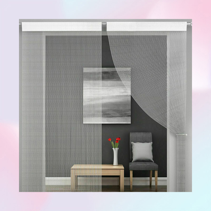 Curtain Living Room Curtains Shiny Tassel Hanging String Door Window Curtain String Door Divider Drape Valance Home Decoration 2205602498