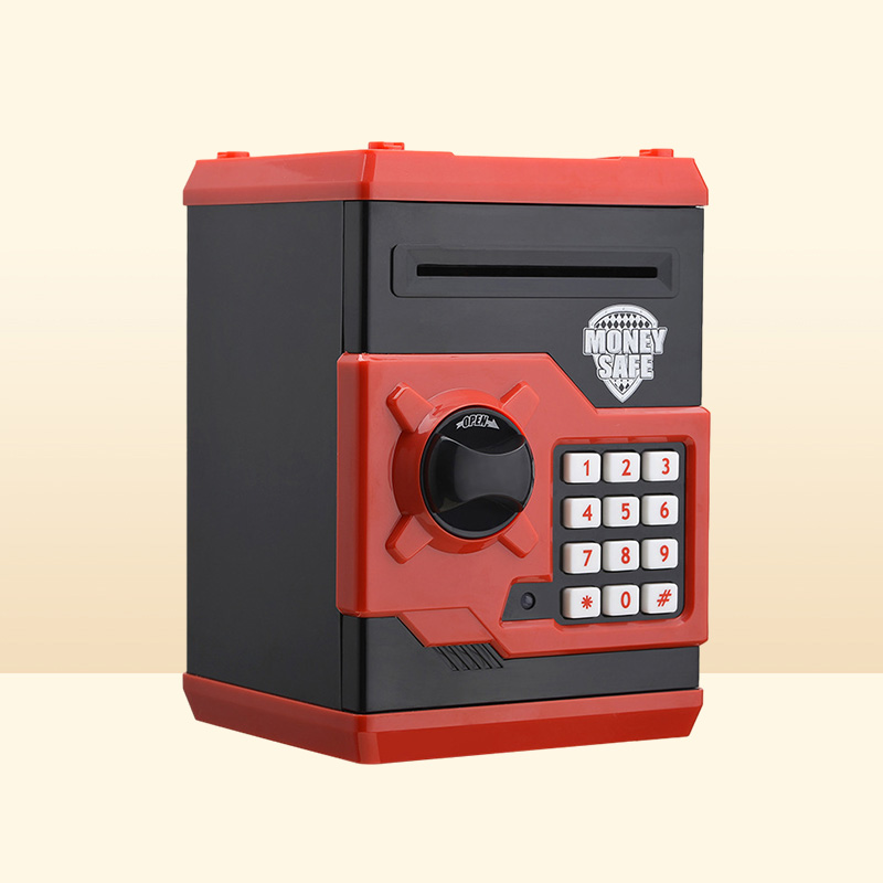 Electronic Piggy Bank Safe Box Money Boxes For Children Digital Coins Cash Saving Safe Deposit Mini ATM Machine Home Decoration LJ8258927