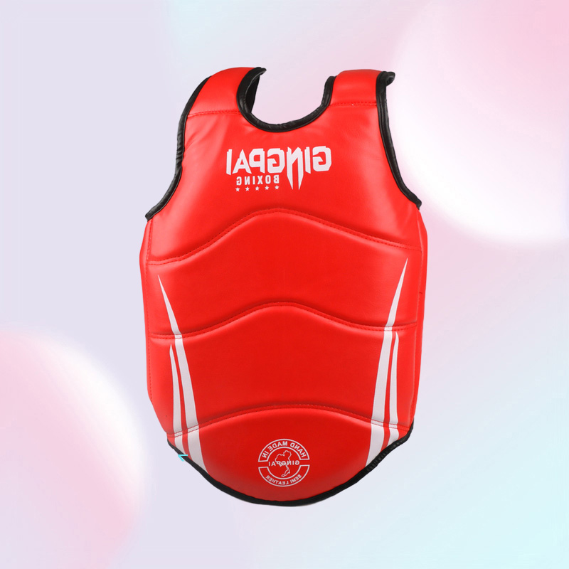 Chest Guard Boxing Kickboxing Body Vest Protector Martial Arts WTF Reversible Rib Shield Taekwondo Target Training Uniform