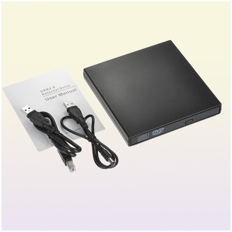 Epacket External DVD Optical Drive USB20 CDDVDROM CDRW Player Portable Reader Recorder for Laptop