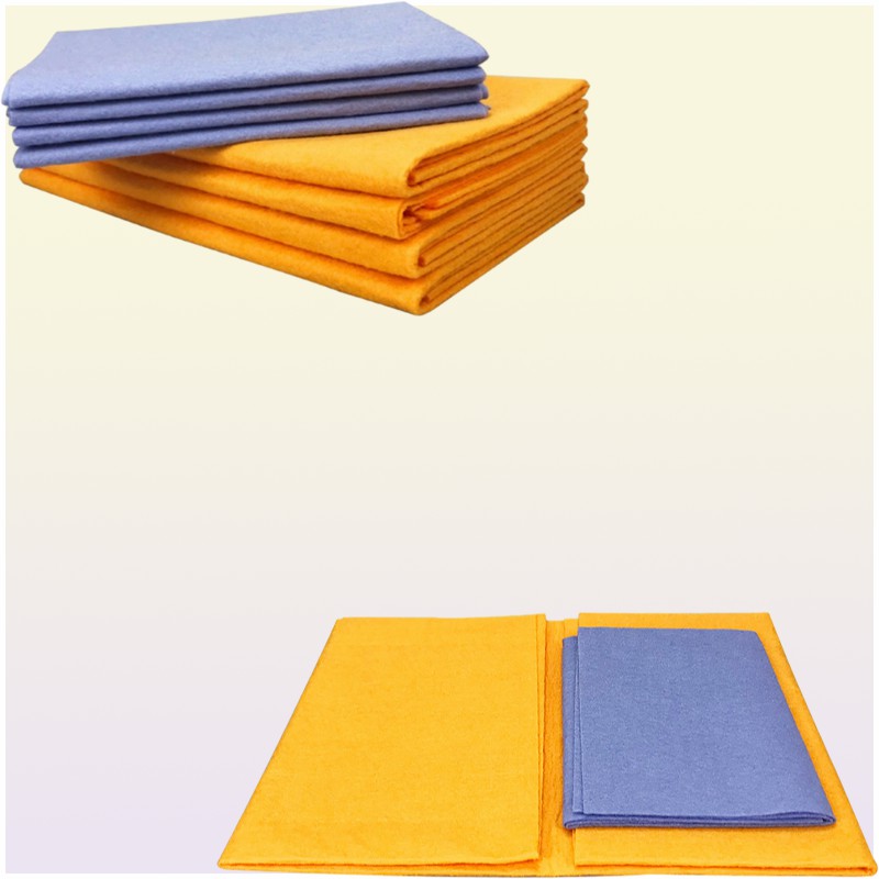 TCHY 8pcs Towel Nonwoven Shamwow Absorbent Dish Cloth Antigrease Washing Cleaning Rags for Home and Kitchen Car Wiper