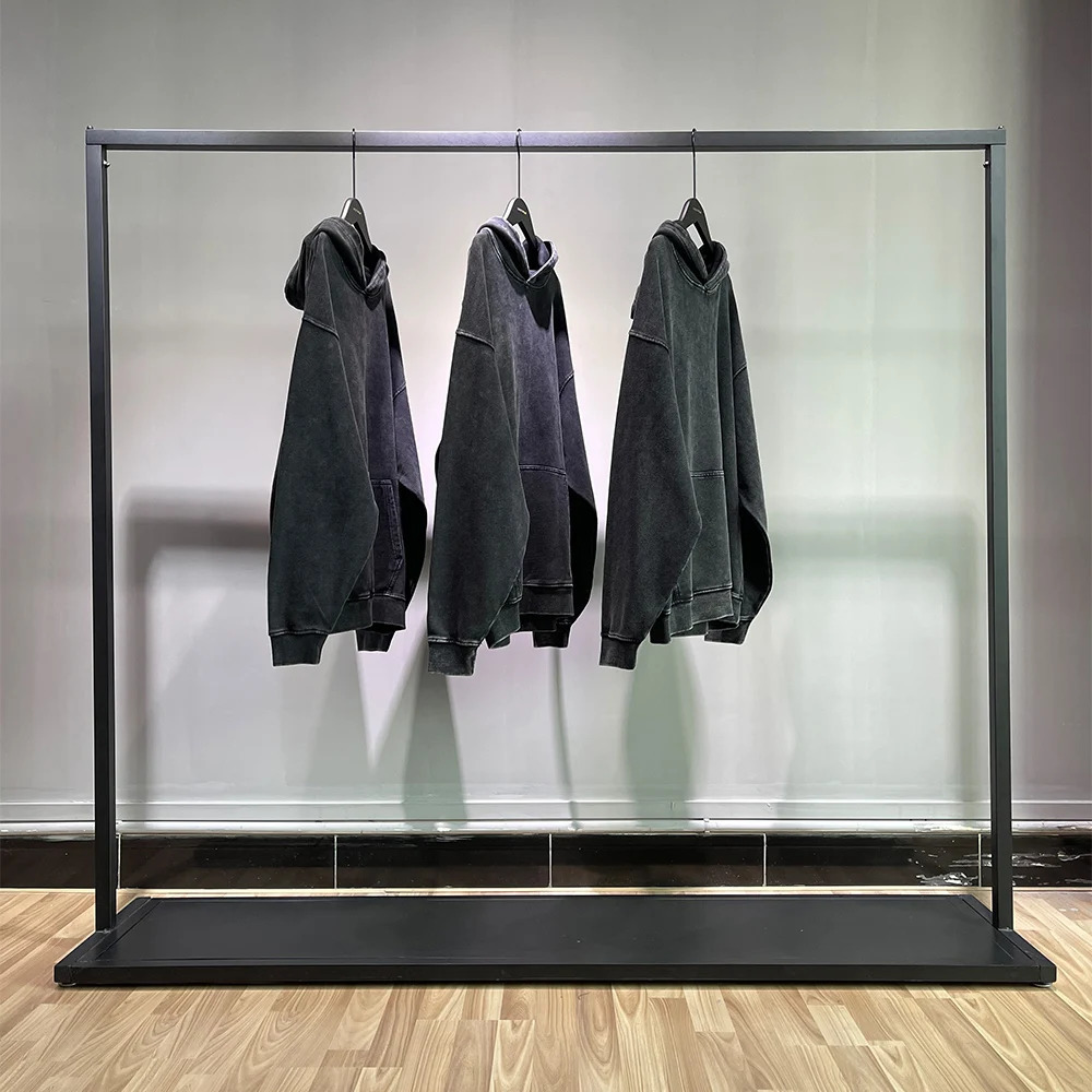 100% Cotton Men's Clothing Vintage Black Acid Wash Hoodies Men Women Oversized Hip Hop Sweatshirts Casual Pullover Y2K Clothes 231226