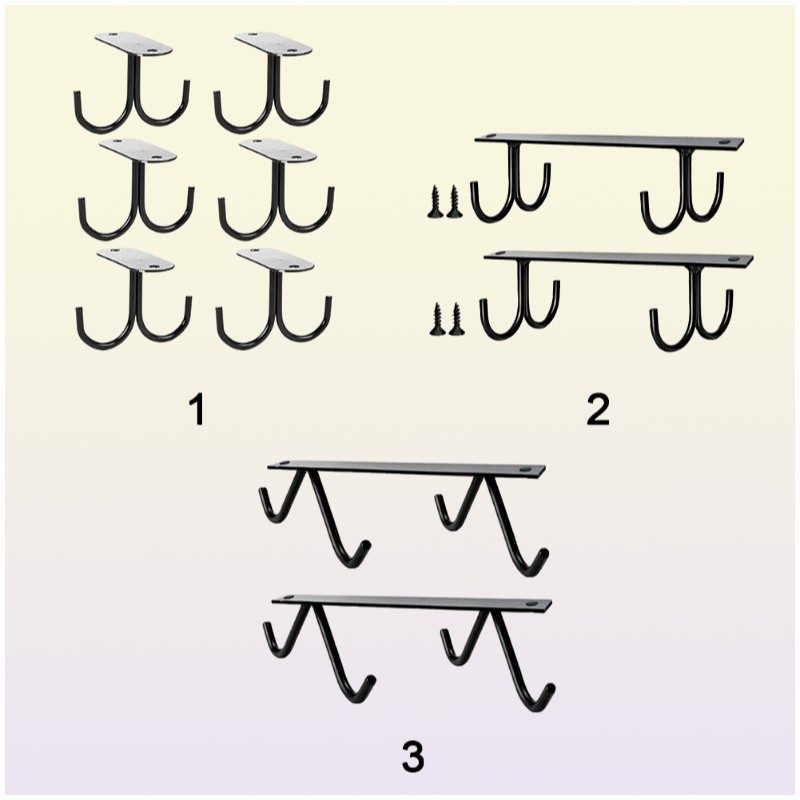 Kitchen Storage Organization Under Cabinet Display Home Mug Hooks Coffee Cups Holder Organizer Rack Space Saving With Screws She2355280