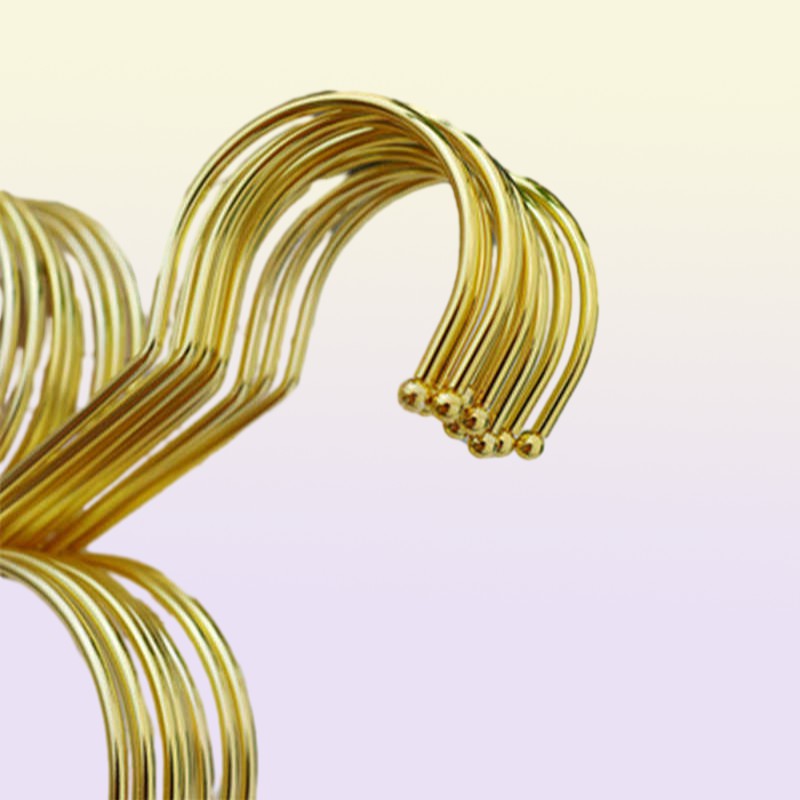 10pcs set Clothes Hanger for Baby Kid Gold Non Slip Metal Space Saving Cloud Shape Hanger Clothes Closet Storage Organizer Rack 29373009