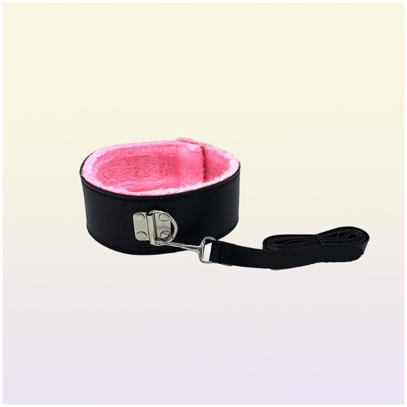 Fun Products Sliding Leather Sm Plush 10 Piece Set of Handcuffs and Foot Cuffs Binding Multiple Sets Alter Toys 3KN2
