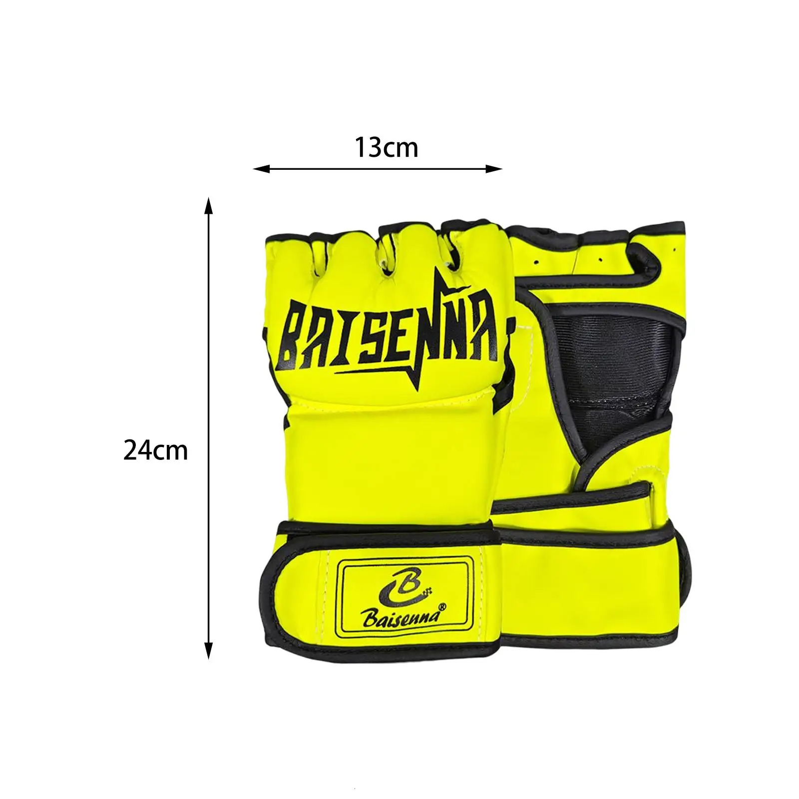 Mma Gloves Half Finger Sandbag Half Mitts Breathable Kick Boxing Gloves Youth Adults Men Women Grappling Fitness 231225