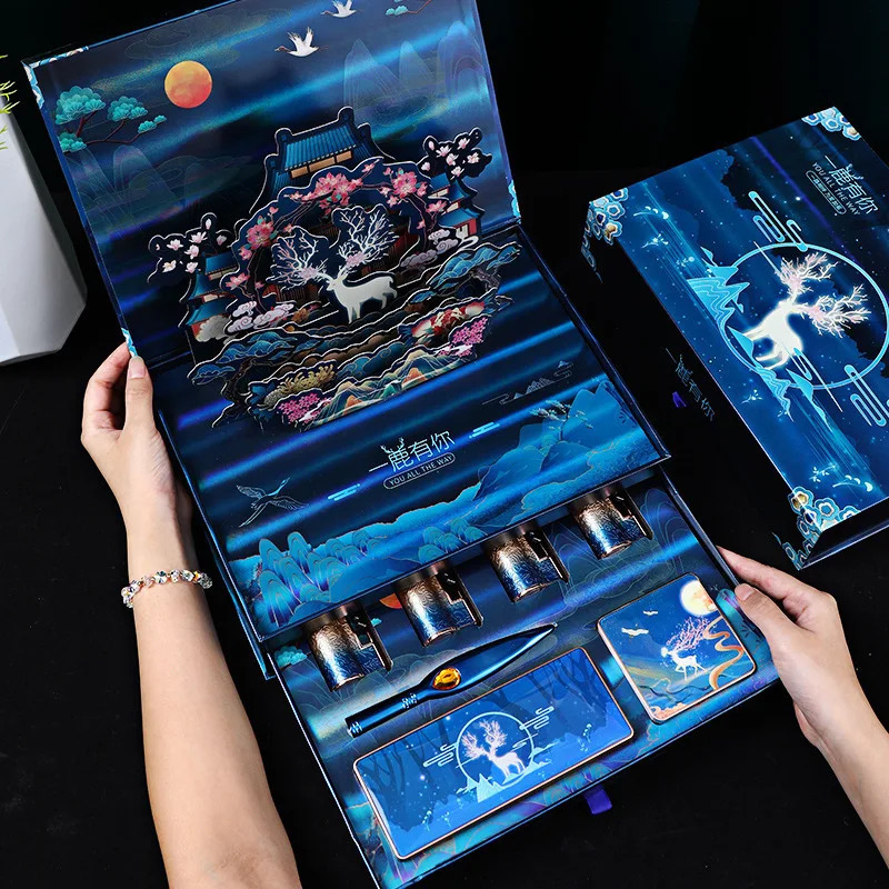Makeup kit full professional Carved lipstick eye shadow eyeliner set makeup gift box birthday Valentine's Day 231226