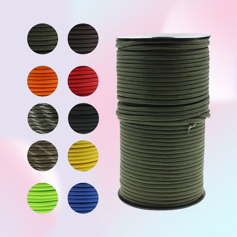 Outdoor Gadgets 100M 550 Standard 9Core Paracord Rope 4mm Parachute Cord Survival Umbrella Tent Lanyard Hammock Strap