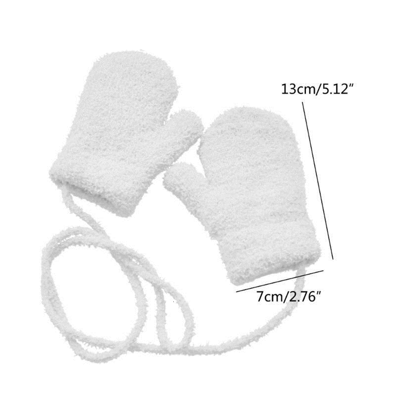 Baby Warm Gloves for 1-3 Years Kids Breathable Mittens Thick Full Finger Gloves 231225
