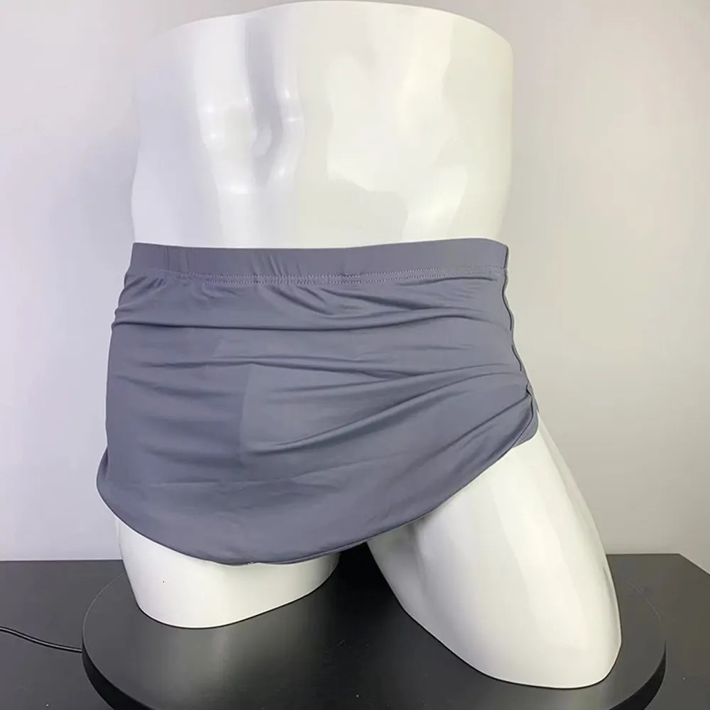 Removeable Bugle Pouch Mens Soft Comfort Home Shorts Boxers Pants Sexy Underwear Briefs Trunks Breathable Underpants 231226