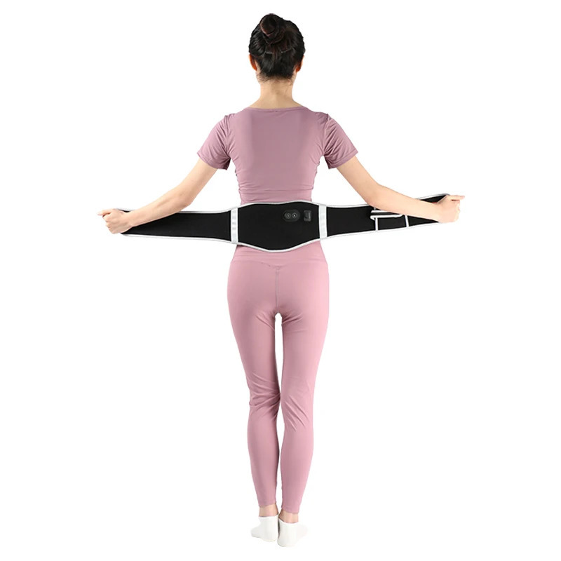 Heating Waist belt pad Electric USB Back Support Brace Pain Relief Protecter Massager Vibration Compress Therapy Lumbar 231226
