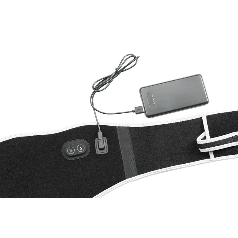 Heating Waist belt pad Electric USB Back Support Brace Pain Relief Protecter Massager Vibration Compress Therapy Lumbar 231226
