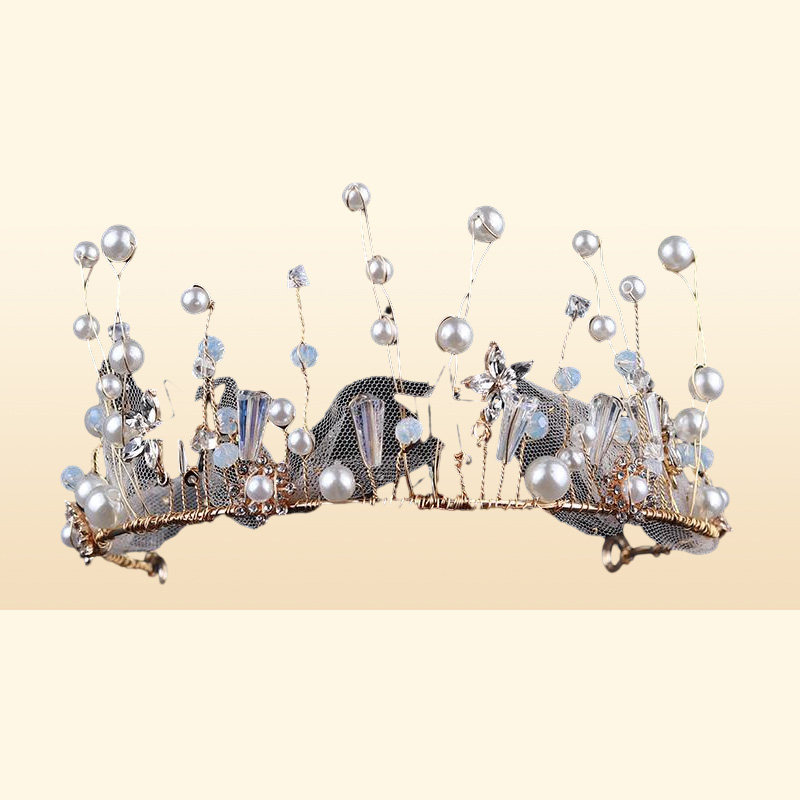 Headpieces The Bride Wedding Dress Manual Headdress Crown Is Deserve To Act Role Of Super Sweet Fairy Hair Hoop Suit Korean Silk