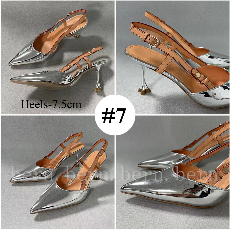Premium Leather/Suede Leather Fashion Women's High Heels Sandals with 7.5cm/9.5cm Heels
