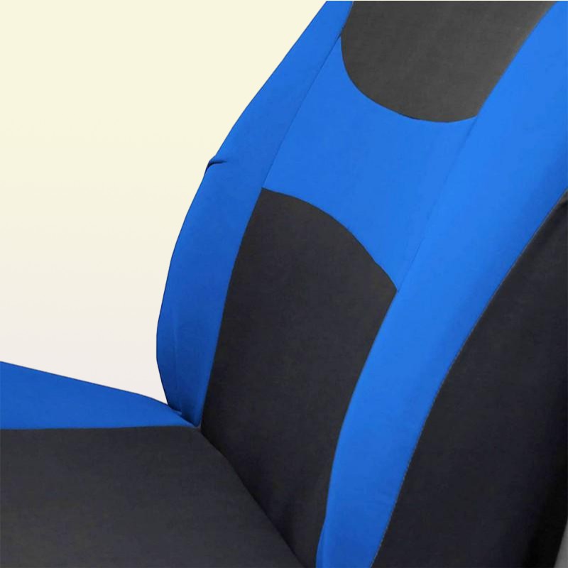Chair Covers Car Seat Cover Set Universal Pure Color Soft Protector Adjustable Interior Red Blue Gray Khaki5456235