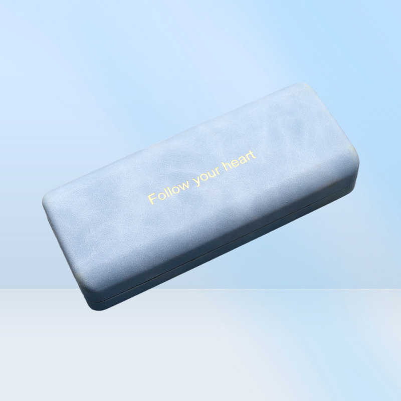 Sunglasses Cases Bags Fashion Simple PU Leather Glasses Metal Square Portable Sunglasses Case Women Men Durable Eyewear Storage Bo