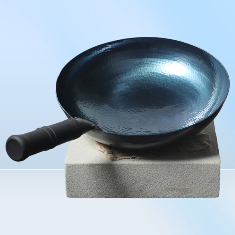 Master Star Classic Chinese Traditional Handmade Forging Wok Durable Iron Woks Uncoating Wrought Iron Nonstick Gas Pot Cookware T4665795