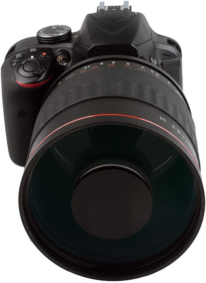 500mm F6.3 Manual Fixed Focus Telephoto Mirror Lens for Canon Nikon Sony Olympus E-PL7 E-PL5 M10 OMD E-M1 Fuji Pentax KP K-1 Mark II K20D K10D K200D K