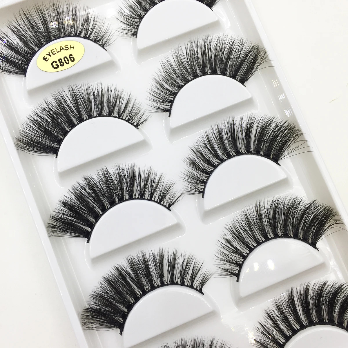 10/50 Boxes 5 Pairs 3D Mink False Eyelashes Soft Lashes Makeup Eyelash Faux Cils Cilios Maquiagem Wholesale G600 231227