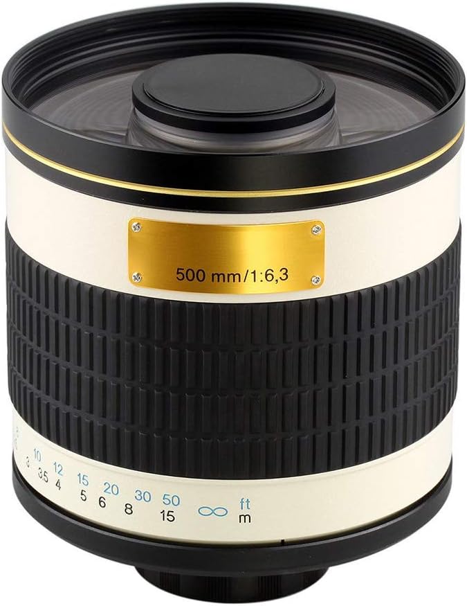 500mm F6.3 Telephoto Mirror Lens Manual Focus for Canon 60D 50D Nikon 80D 90D Pentax Sony A900 A850 A77II A77 A65 A58 A57 A55 A37 A35 A33 A700 A580 A5