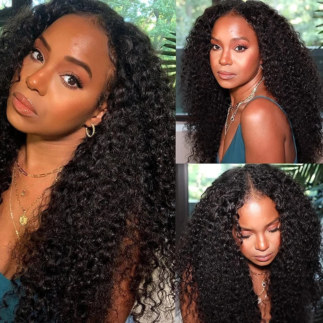 V Part Wig Human Hair No Leave Out Brazilian Deep Wave Human Hair Wigs for Women U Part Deep Curly Wigs Glueless Virgin 250% 231227