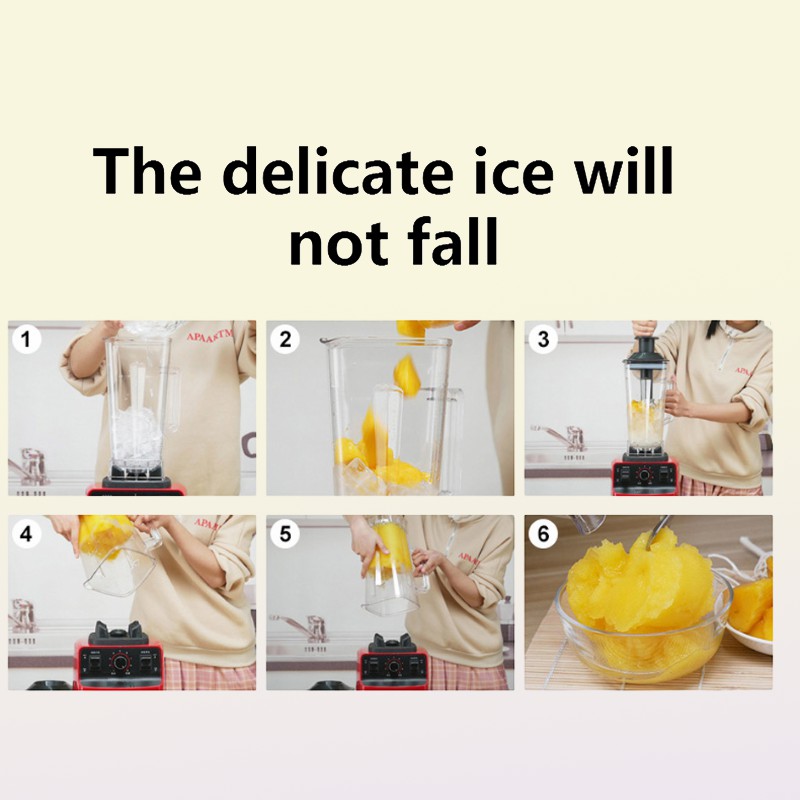 High Power Blender Bar Products Mixer Heavy Commercial Blenders Juicer without BPA Smoothie Milkshake Bars Fruit Food Processor4606183