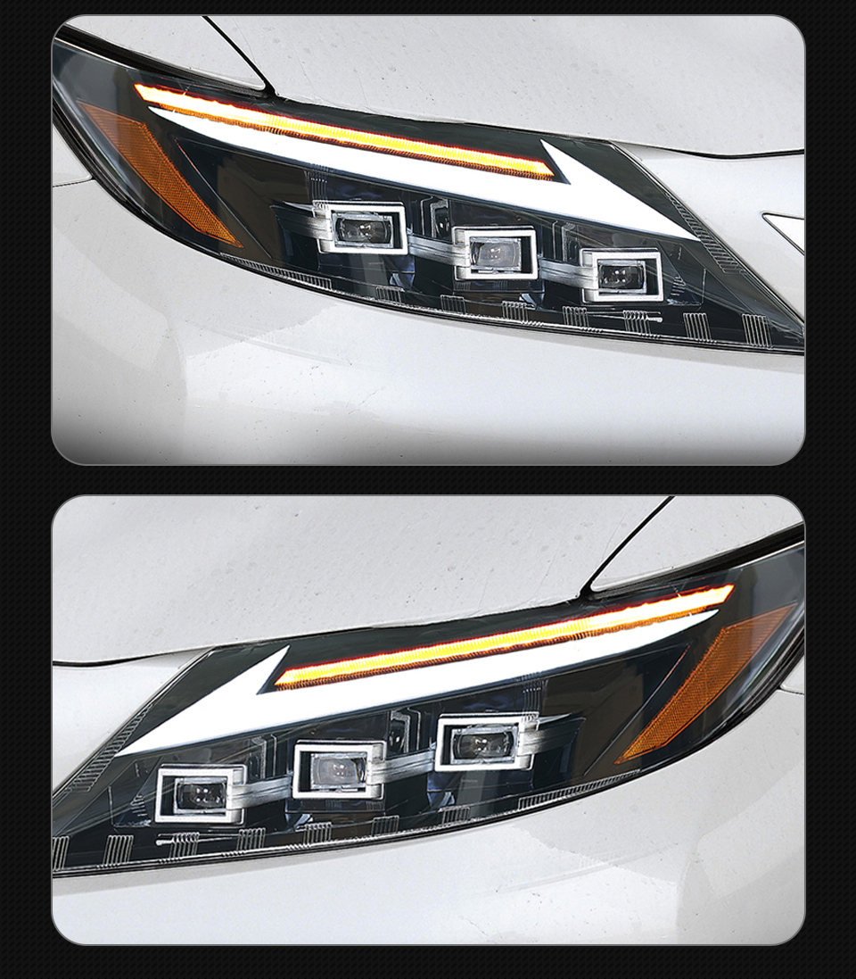 Headlight Assembly for Lexus ES200 2013-2014 ES300 DRL Moving Turn Signal LED Lens Front Light Lamps