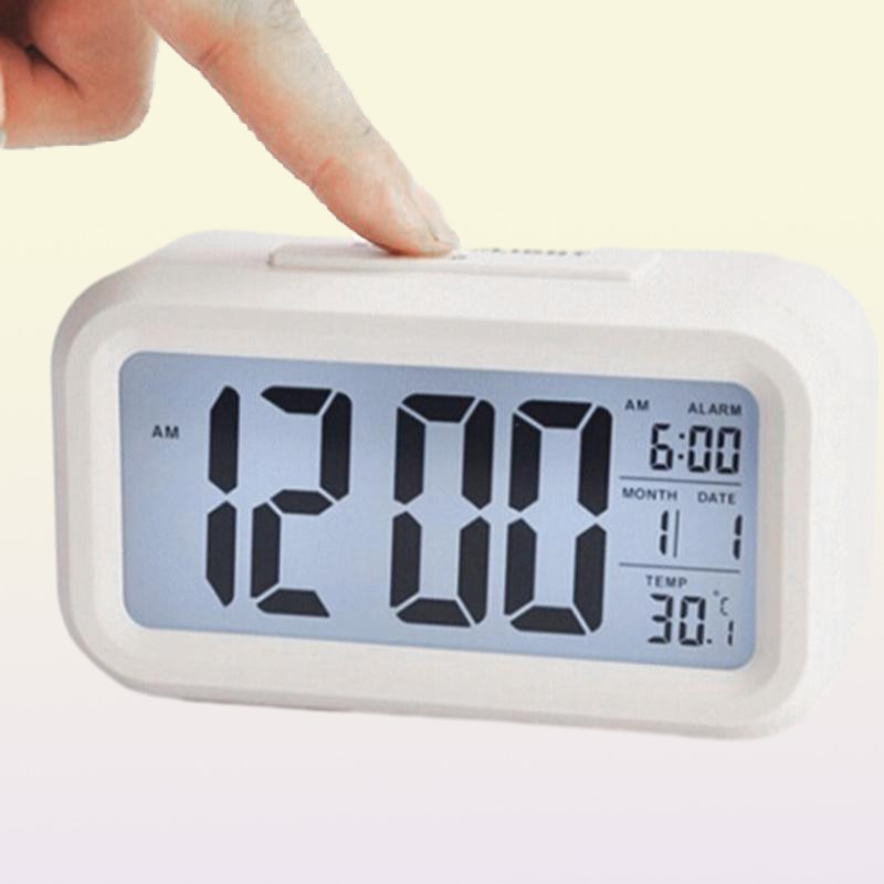 Desk Table Clocks Alarm Clock Large Display With Calendar For Home Office Snooze Electronic Kids LED Desktop Digital ClocksDesk 7104384