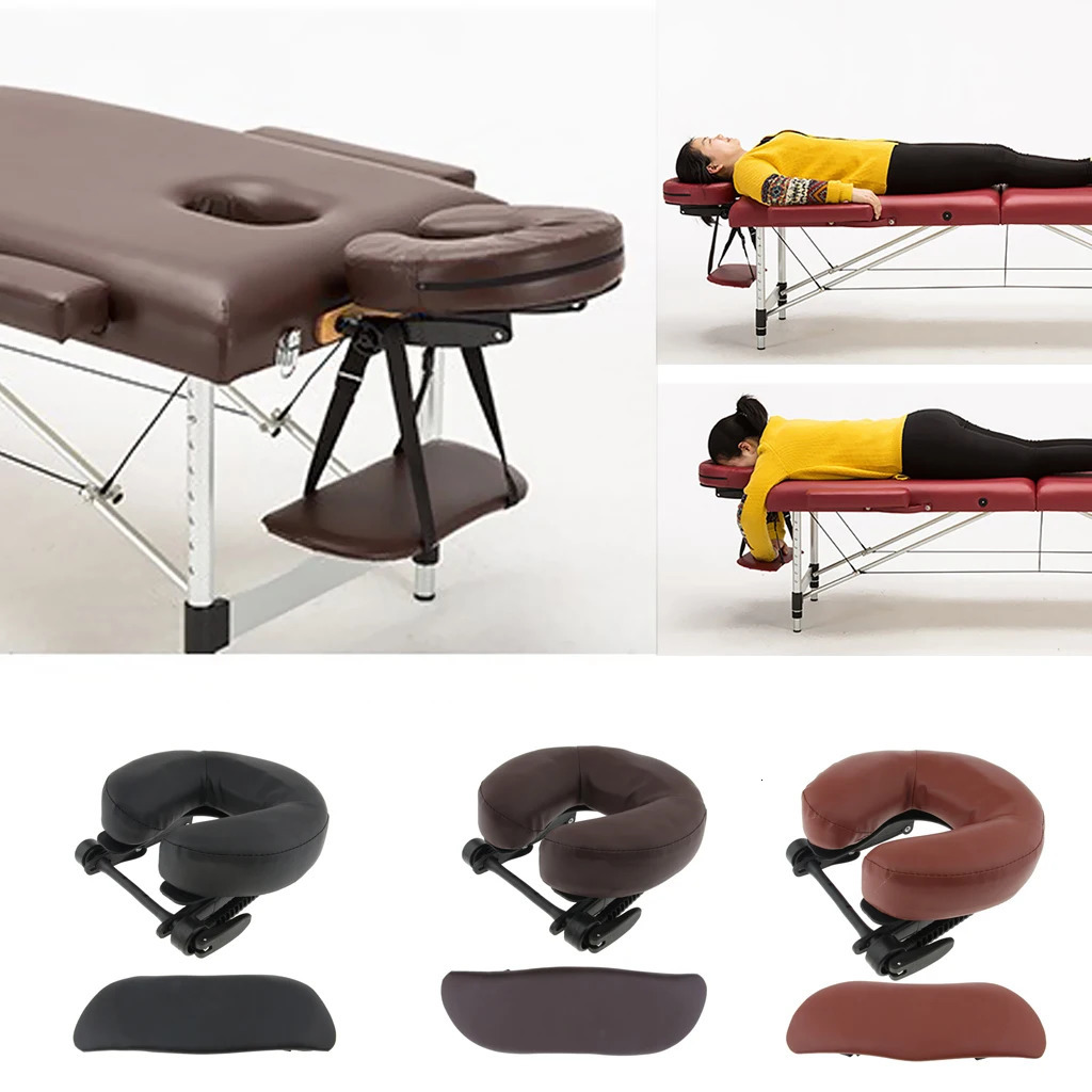 Pack of 3 Headrest for Massage Bed Portable And Adjustable Backrest 231227