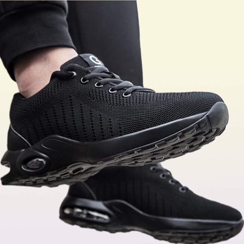 High Quality Men039s Boots Safety Shoes Steel Toe PunctureProof Work Boots Lightweight Safety Work Shoes Men Indestructible Sh