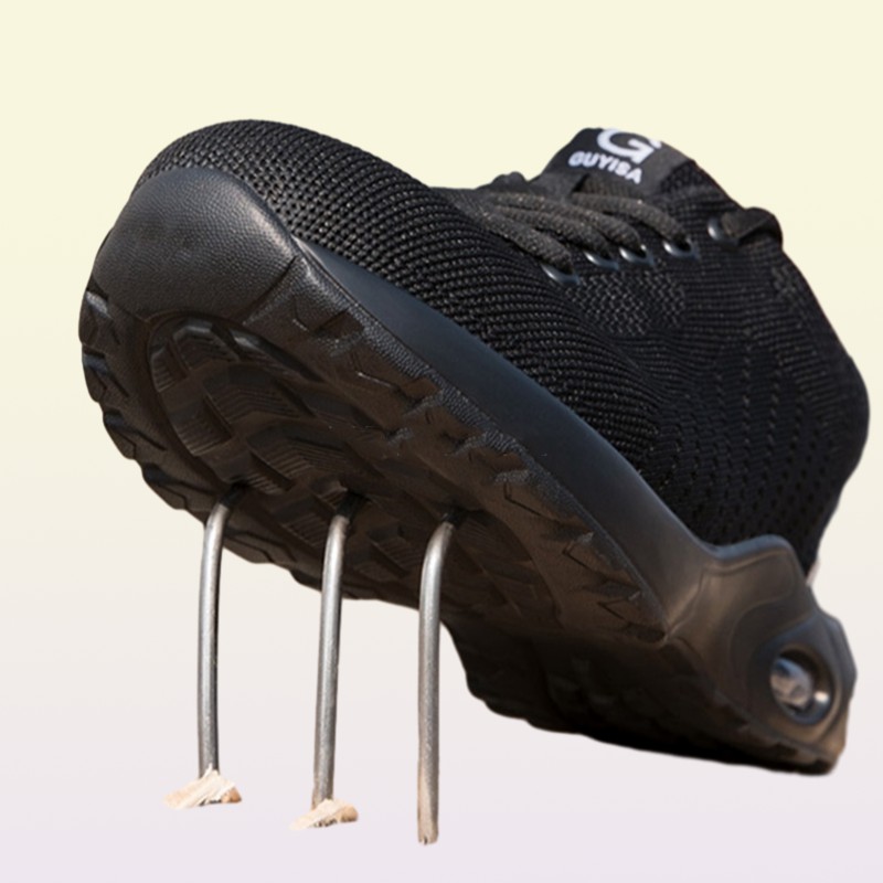 High Quality Men039s Boots Safety Shoes Steel Toe PunctureProof Work Boots Lightweight Safety Work Shoes Men Indestructible Sh