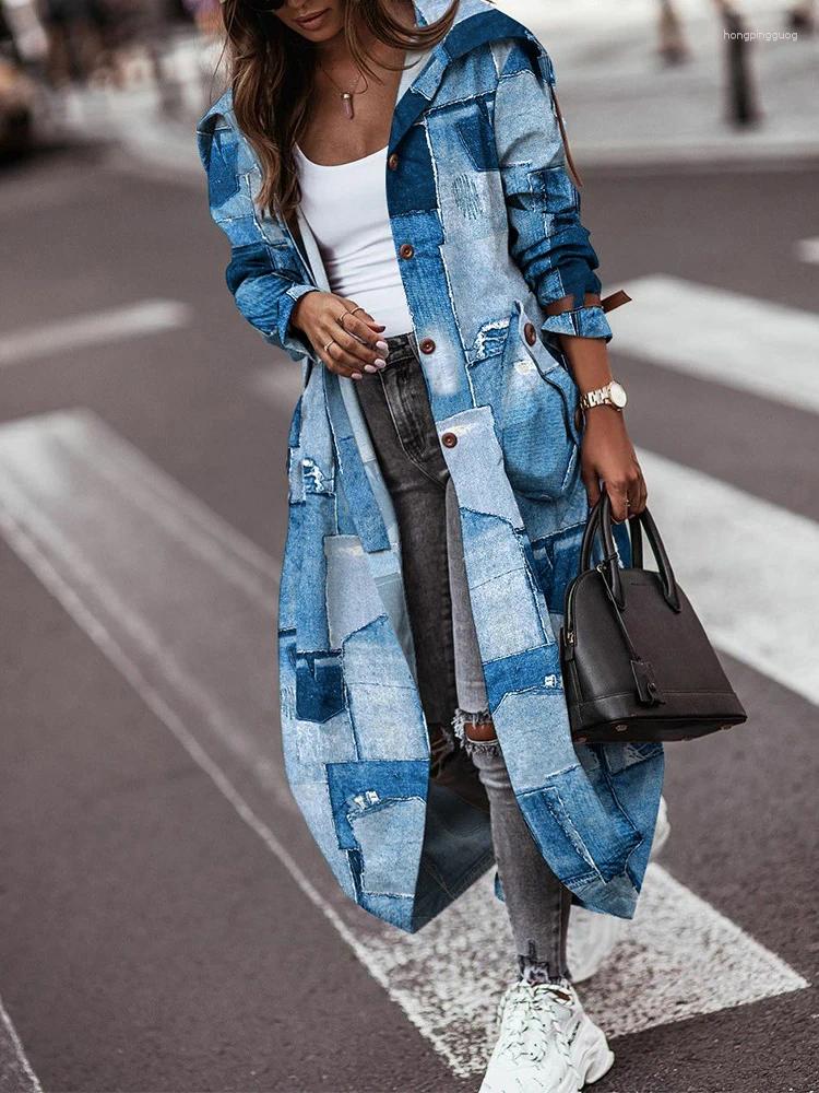 Women's Trench Coats All-match Coat Women Korean Fashion 2023 Fall Single Breasted Pocket Design Belted Hem CasualElegant Oversize Jacket
