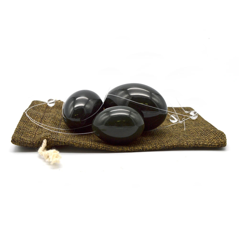 Jade Yoni Egg of 3pcs Nephrite Jade Eggs For Women Kegel Exercise For Pelvic Floor Stone Jade Massager 231227