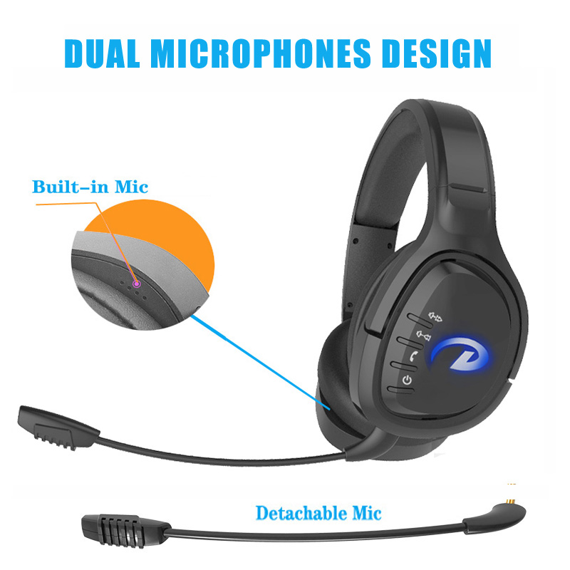 New Over Ear Bluetooth headset Wired Stereo gaming Headphones dual mic for PS4 PS5 XBOX ONE TV switch work Meetings notebook phone tablet laptop Compu
