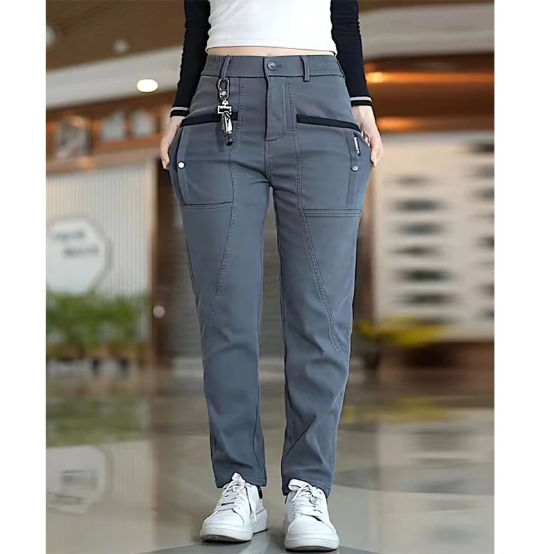 High Grade Style Men's Pants Four Seasons Can Wear Large Pockets Slim Straight Stretch Casual Pants Fashion Men Clothing 231226