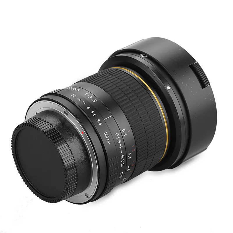 JINTU 8mm F30 Wide Angle Lens Fisheye Lense for T7 T7i SL1 60D 77D 80D 5D III IV 1D 750D 90D Camera 231226