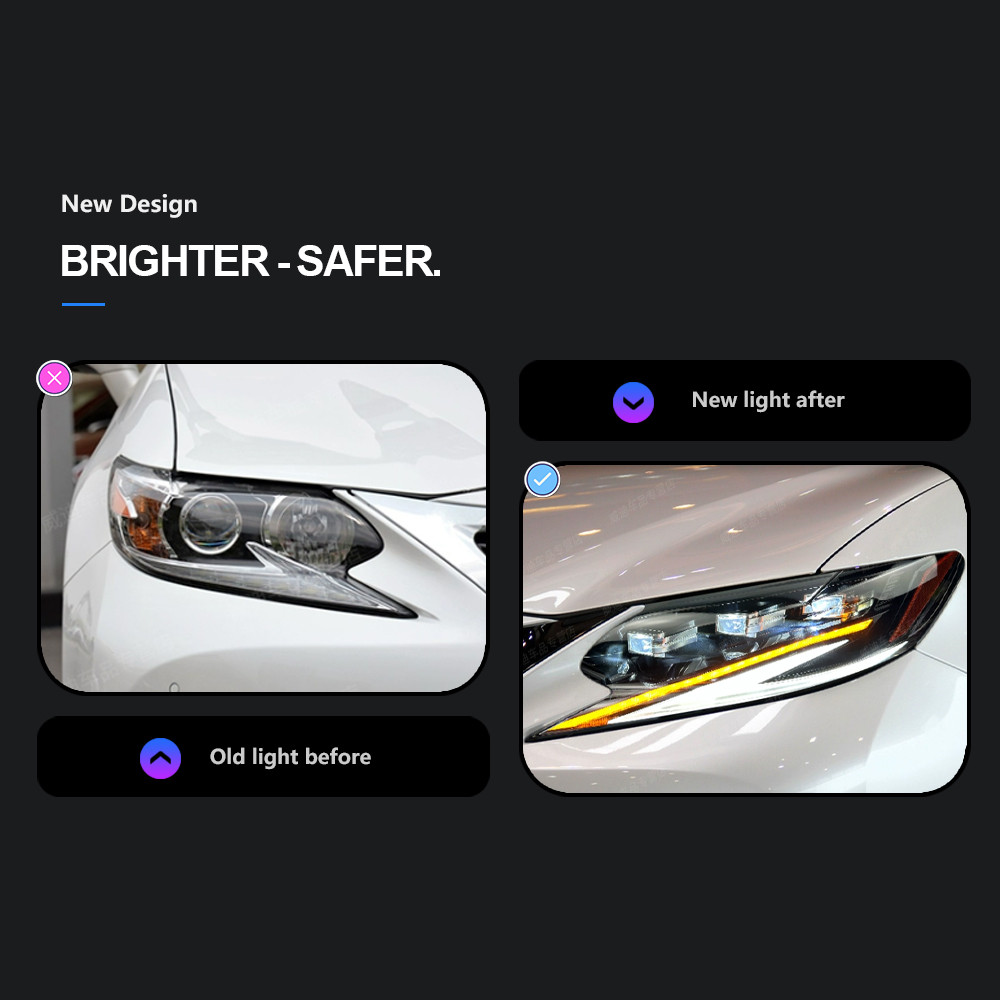 LED Headlights for Lexus ES ES200 Headlights 20 15-20 17 ES300 Modification Upgrade Car Lights DRL Dynamic Turn Signal Lamp