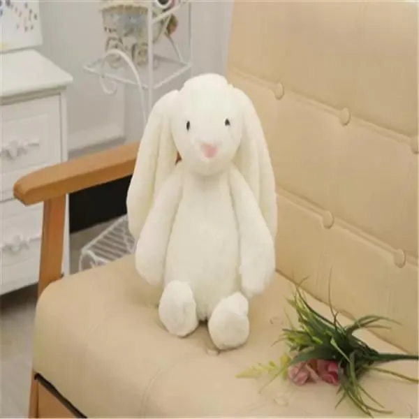 Filled Bunny Plush Easter Toy Creative Doll Soft Long Ear Rabbit Animal Kids Baby Valentines Day Birthday Gift Fy7485 0110