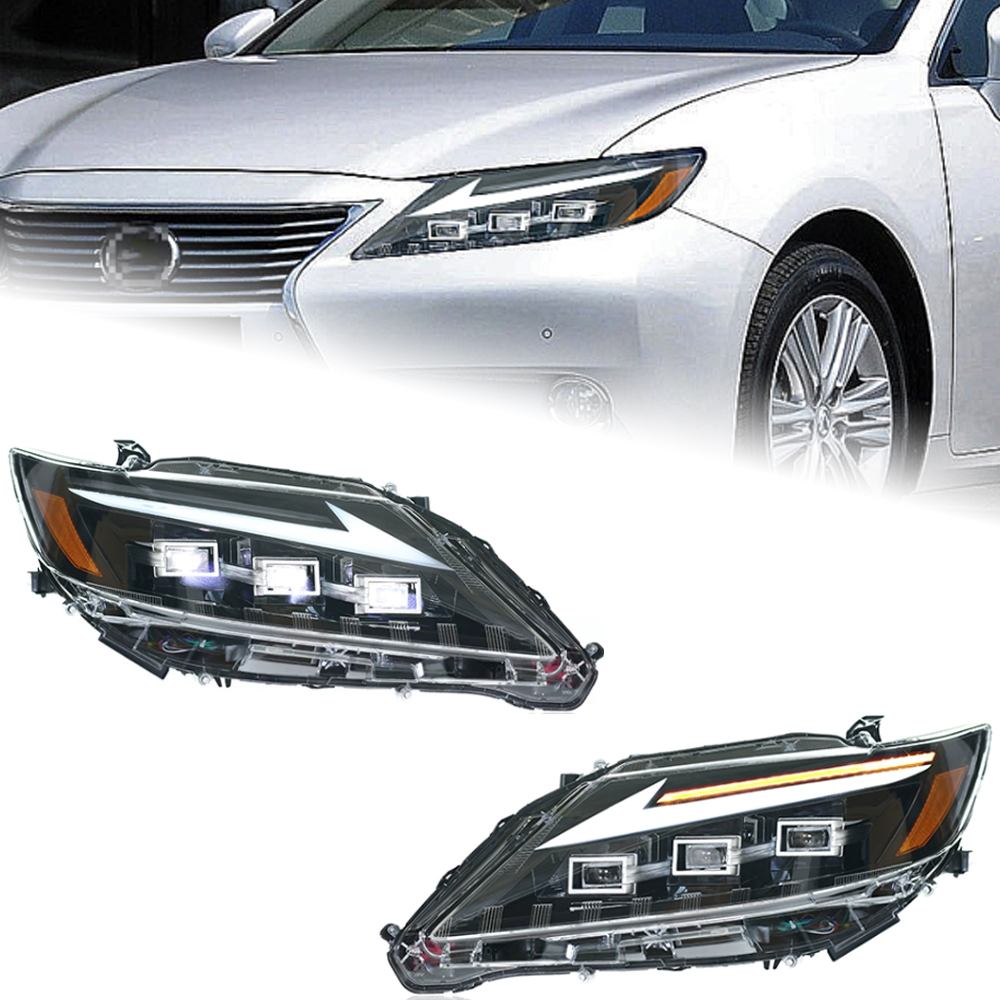 Headlight Assembly for Lexus ES200 2013-2014 ES300 DRL Moving Turn Signal LED Lens Front Light Lamps